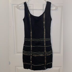 Rare Saturdays Studded Dress Size 6 Brand New Black Bodycon